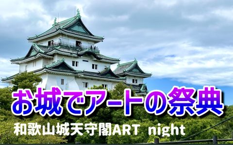 Wakayama Castle Keep Art Night