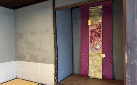 明治時代のお茶室での展示